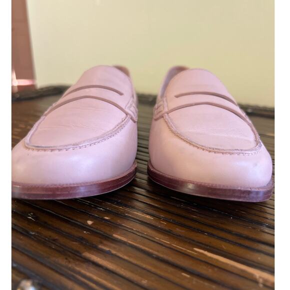 J. Crew Ryan Penny Loafer Sun Washed Pink Women's Size 7 Soft Leather Preppy EUC - Picture 9 of 9